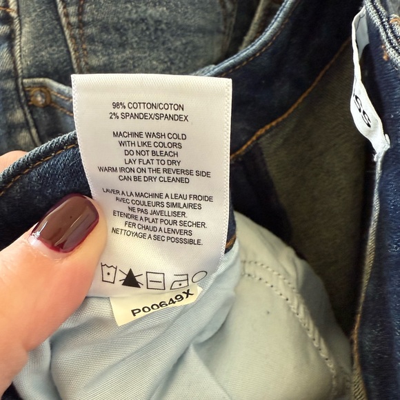 Vigoss Distressed Straight Leg Blue Jeans - Picture 6 of 8